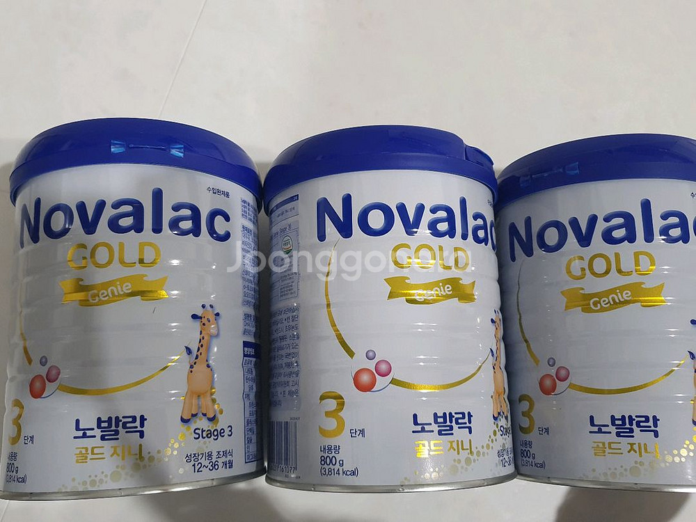 [택포] 노발락 골드 지니 3단계 분유 800g 3통--0