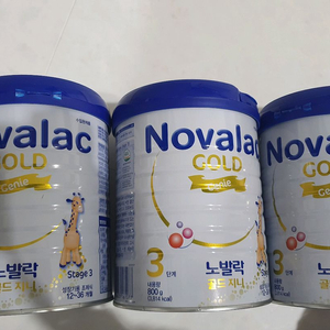 [택포] 노발락 골드 지니 3단계 분유 800g 3통