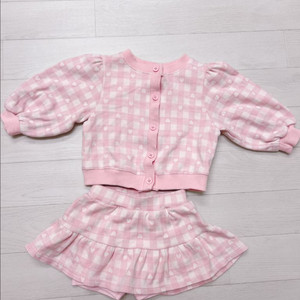데일리베베 여아 가디건+치마 S