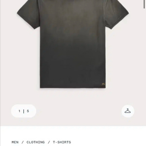 RRL 가먼트다이 티셔츠