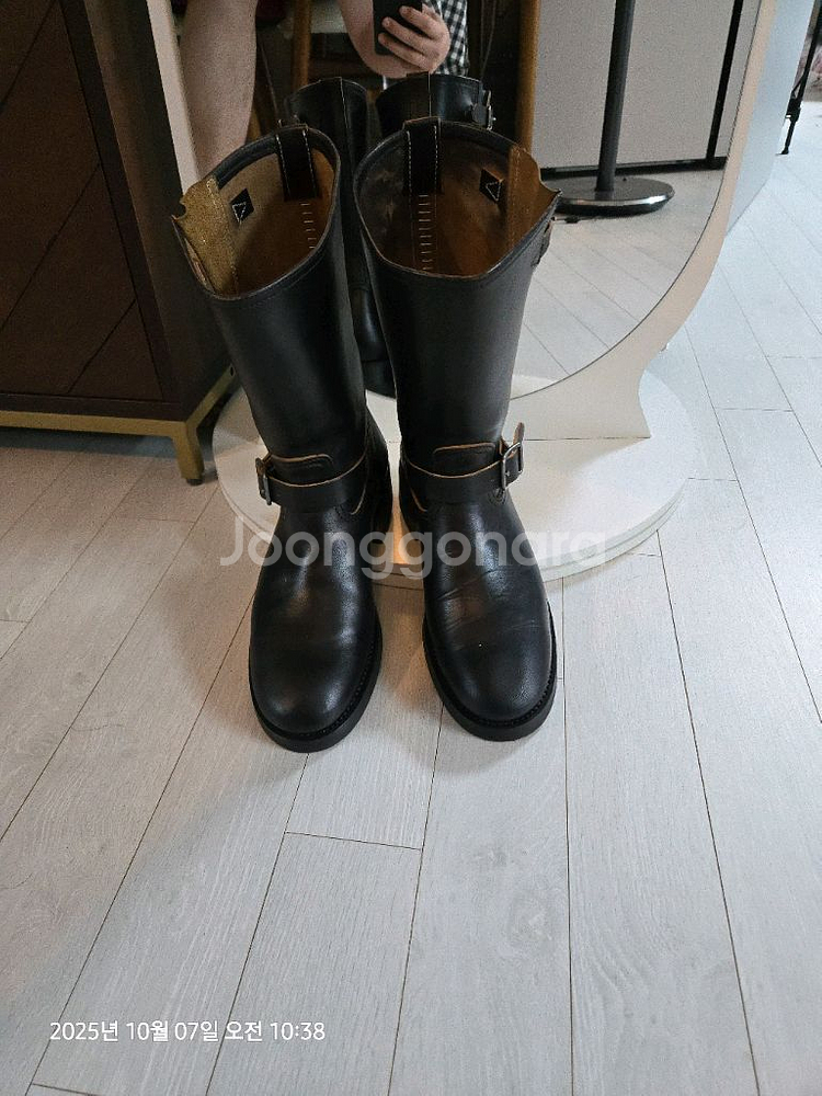 블랙사인 에비에이터 엔지니어 부츠 홀스벗 270 2회착--0