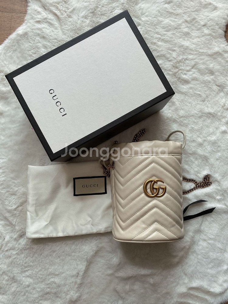 (정품) 구찌 마몽 버킷백--5