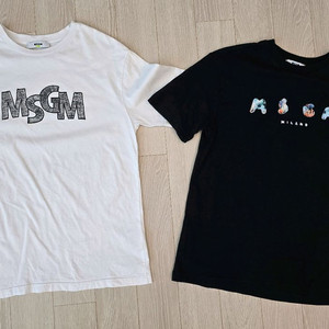msgm키즈25ss여름티셔츠12t 총2종셋트