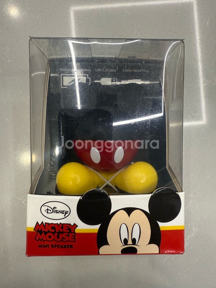디즈니정품 미키마우스 미니 스피커(USB/3.5mm)--0