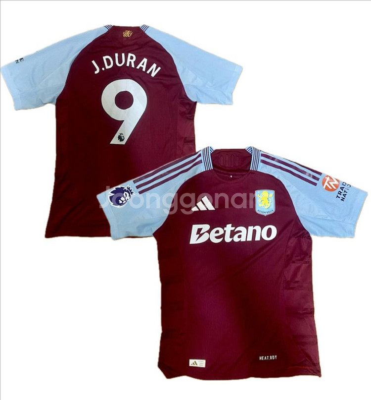 EPL 24/25 AV 존듀란 유니폼 판매합니다--0