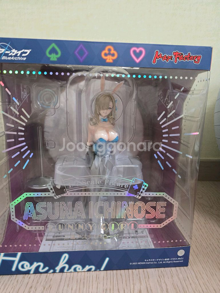 블루 아카이브/블아 바스나/맥팩 바니걸 아스나 피규어--0