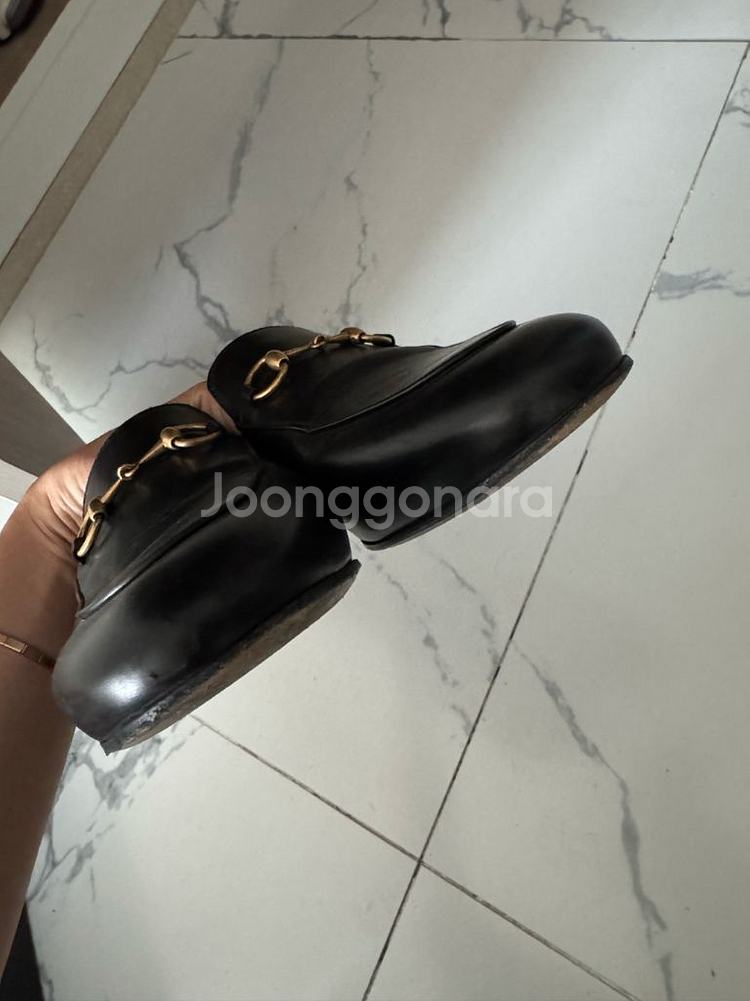 구찌 홀스빗 뮬 블로퍼 블랙 37--3