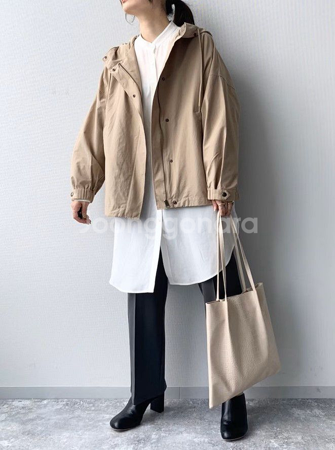 로리즈팜 마운틴파카 점퍼 베이지--7