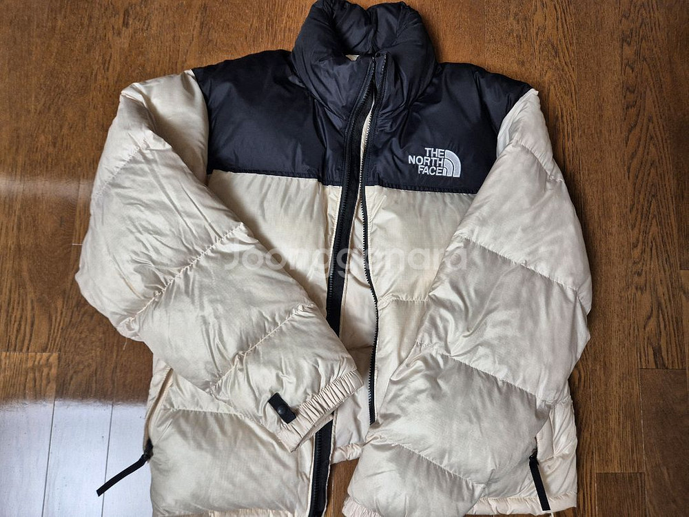 노스페이스 눕시패딩 아이보리(L size)--0