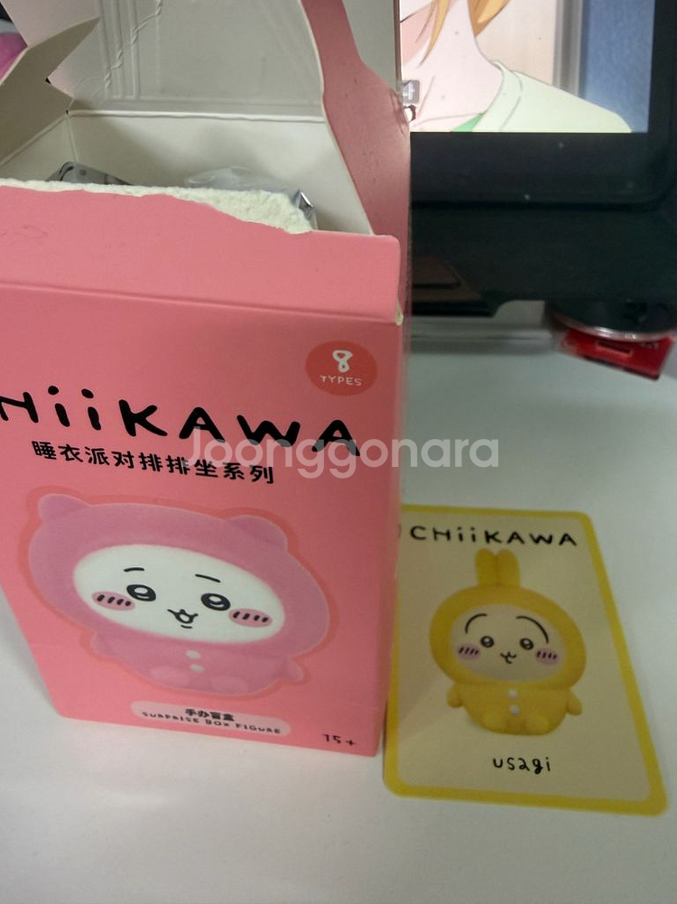 치이카와 먼작귀 미니소 파자마 피규어 우사기 판매, 교--0