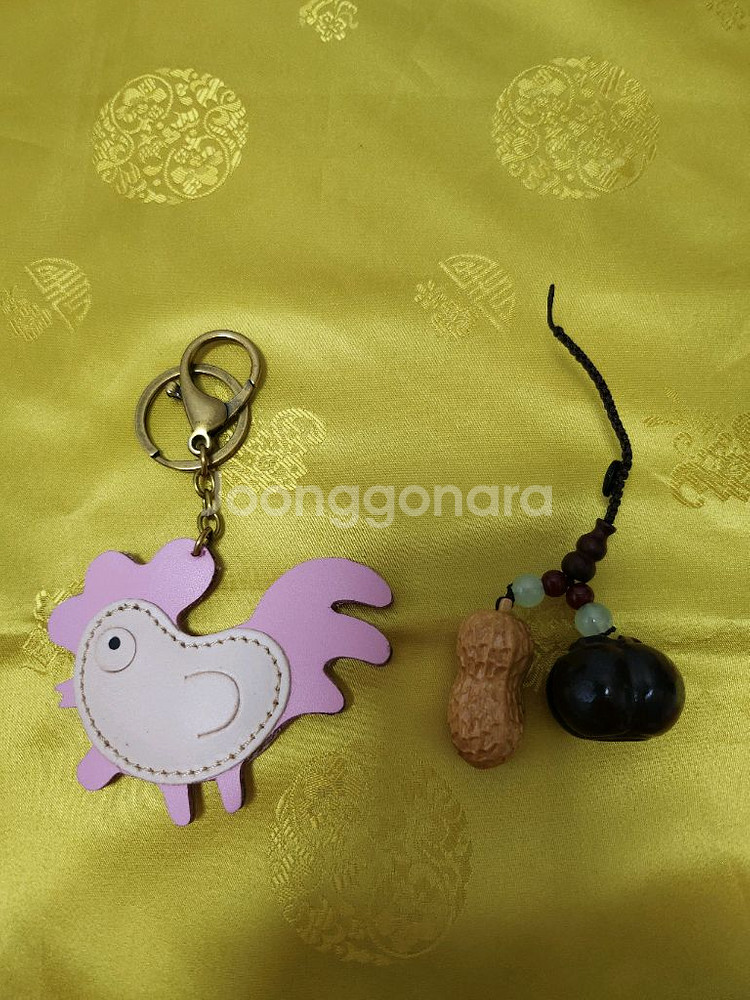 각종 소가죽 키링 겸 참--6