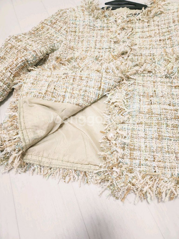 여성 트위드 쟈켓--2