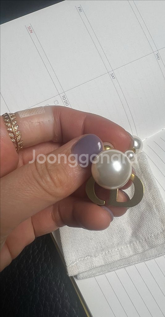 디올진주귀걸이--1