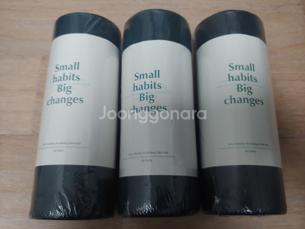 소소이지 이지 원데이 수세미 60매 x 3롤 일회용--0