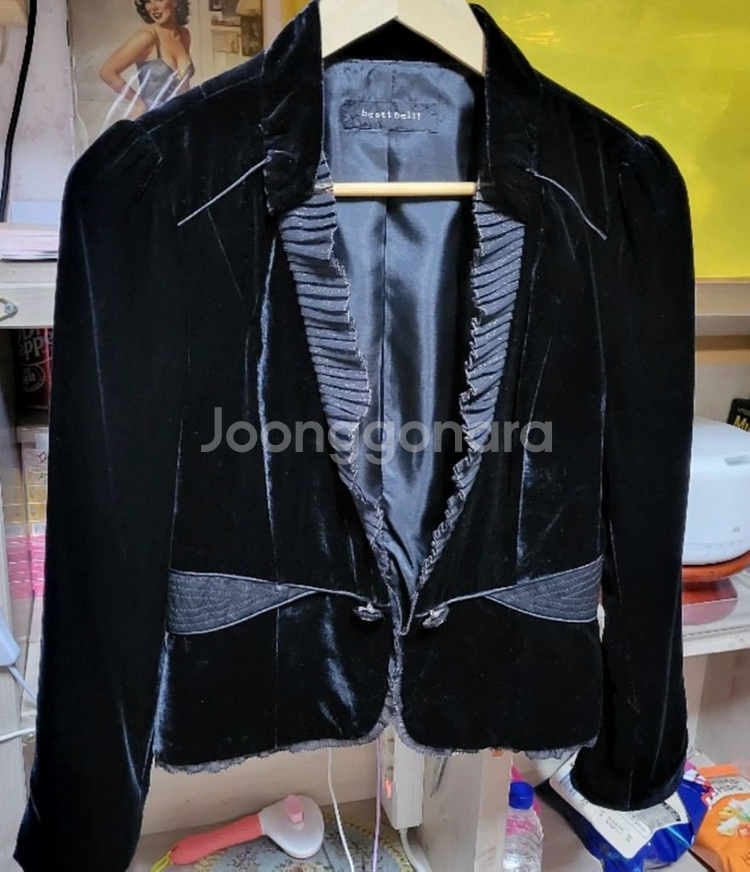 베스띠벨리 벨벳 레이스 블라우스 자켓 하객룩도 최고--0