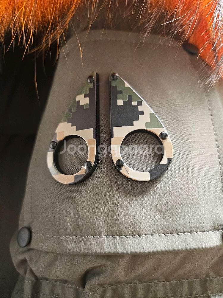 무스너클 여성 구스 패딩 롱패딩 카키(옷걸이포함)--2