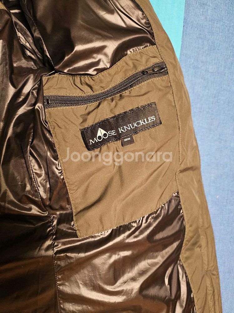 무스너클 여성 구스 패딩 롱패딩 카키(옷걸이포함)--3