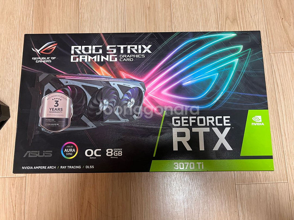 ASUS ROG RTX3070Ti 고장품/ 부품용--2