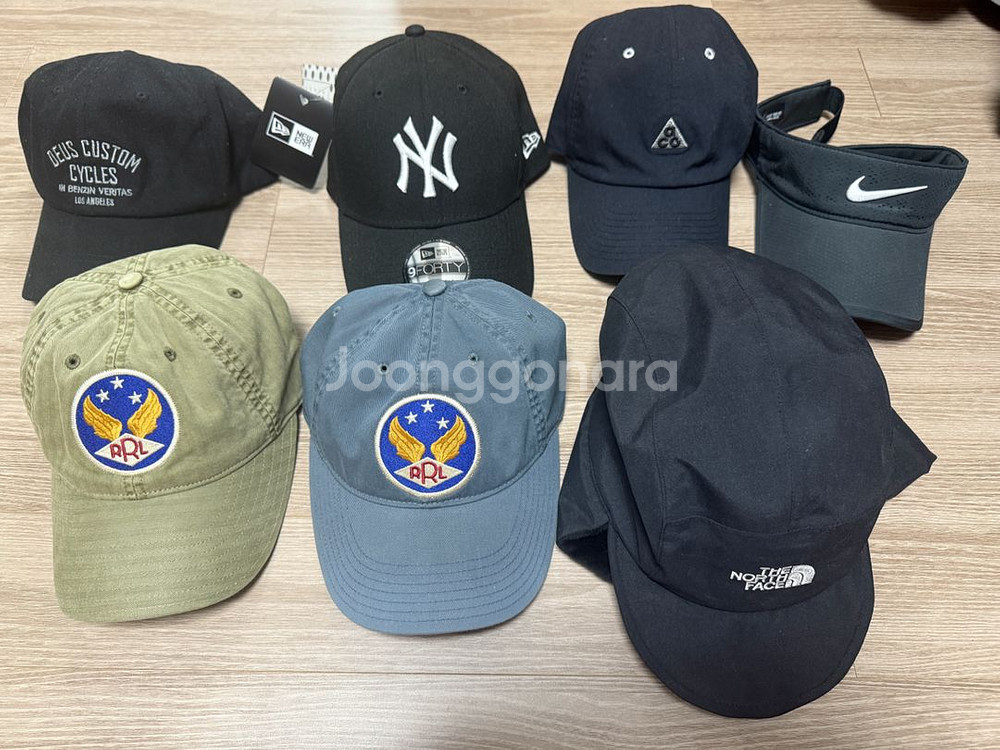 RRL,노스페이스,데우스,ACG,뉴에라,나이키 모자--0