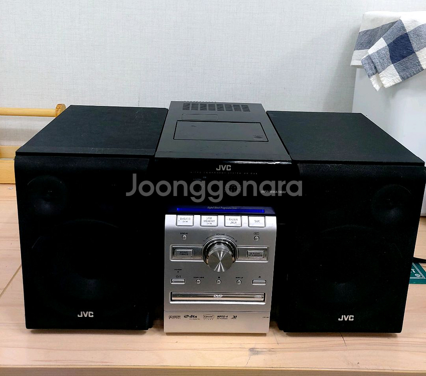 jvc 미니 컴포넌트 오디오 cd플레이어 라디오 카세트--0