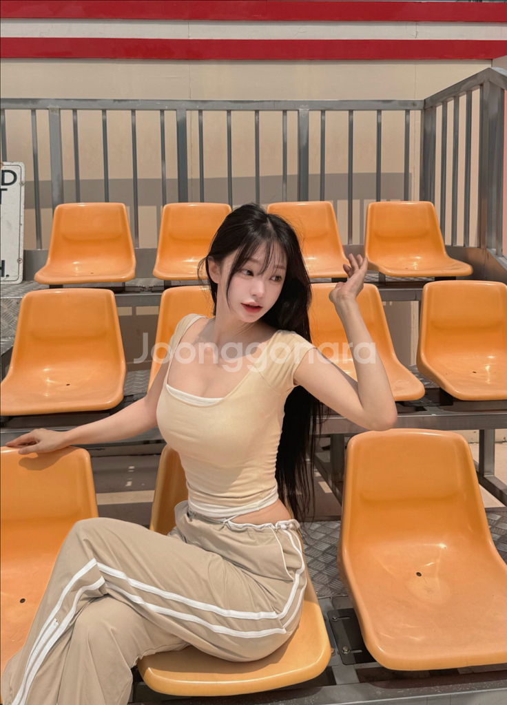 카인다미 제니 트레이닝 팬츠 베이지--3