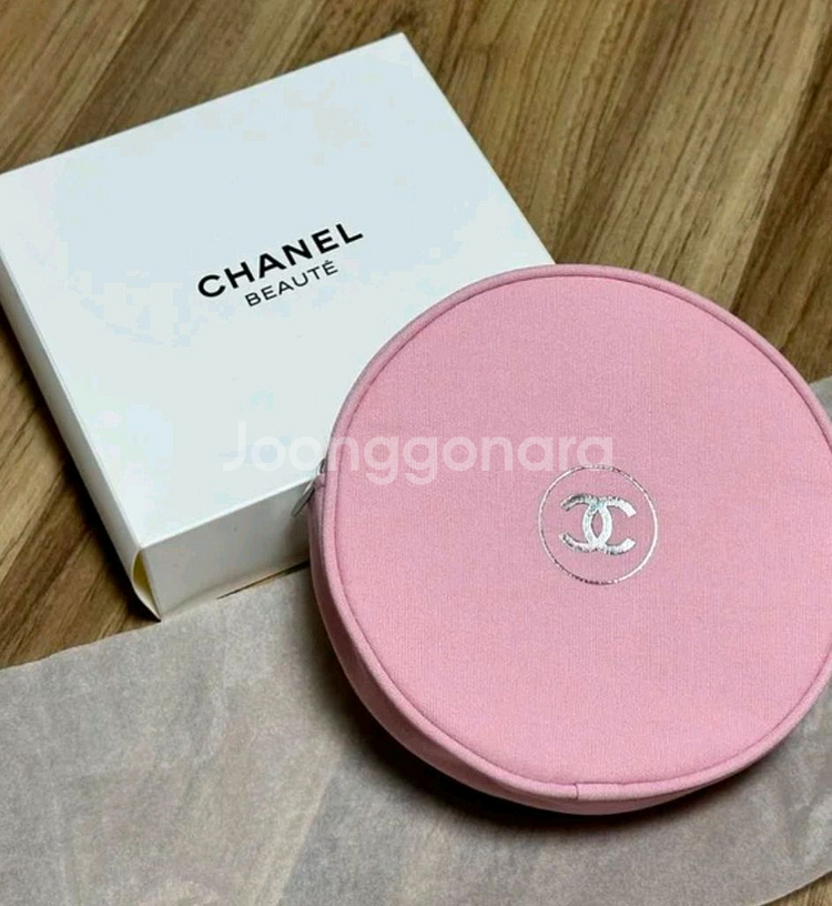 샤넬 핑크 파우치--0