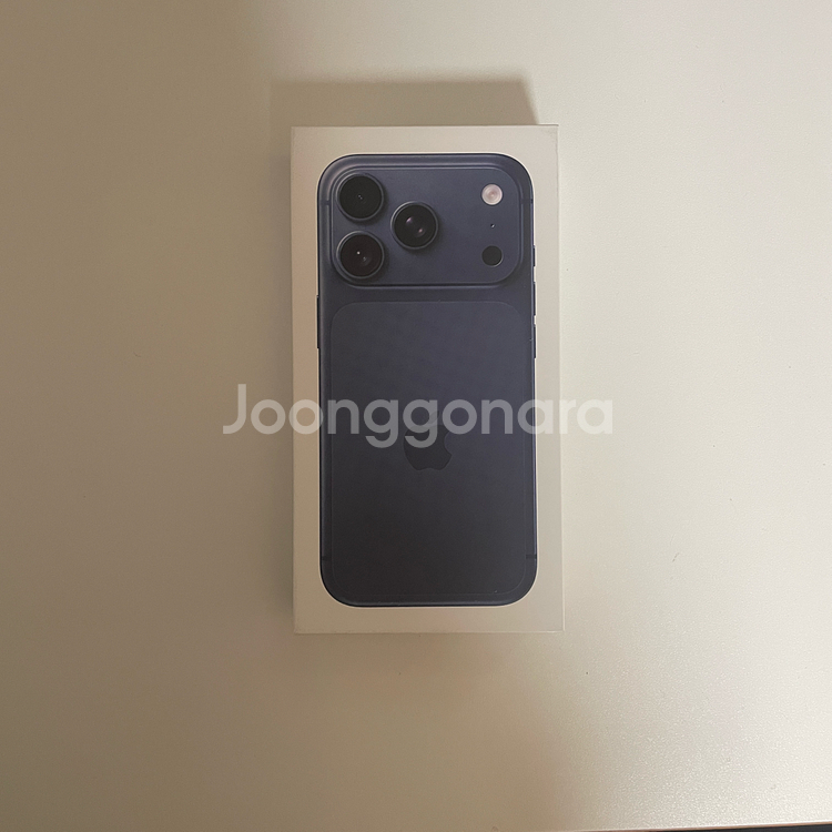 아이폰17프로 256gb 딥블루 자급제 미개봉 판매!--1