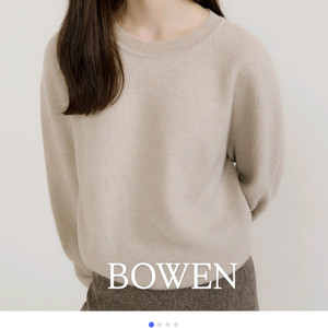 BOWEN 보웬 홀가먼트 라운디드 울 풀오버