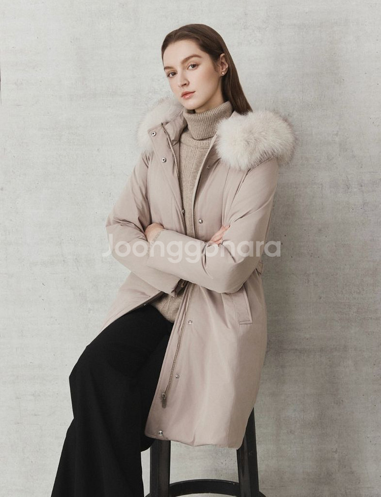 아이잗바바 폭스퍼 덕다운 패딩--0