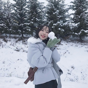 토모토모 유인 퍼 카라 쉬즈미즈 패딩