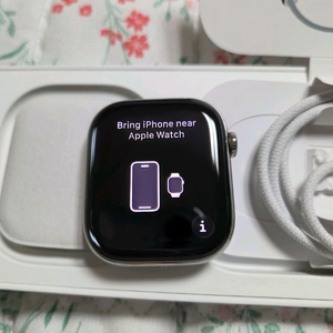 애플워치10 46mm 내추럴 티타늄 풀박 애케플