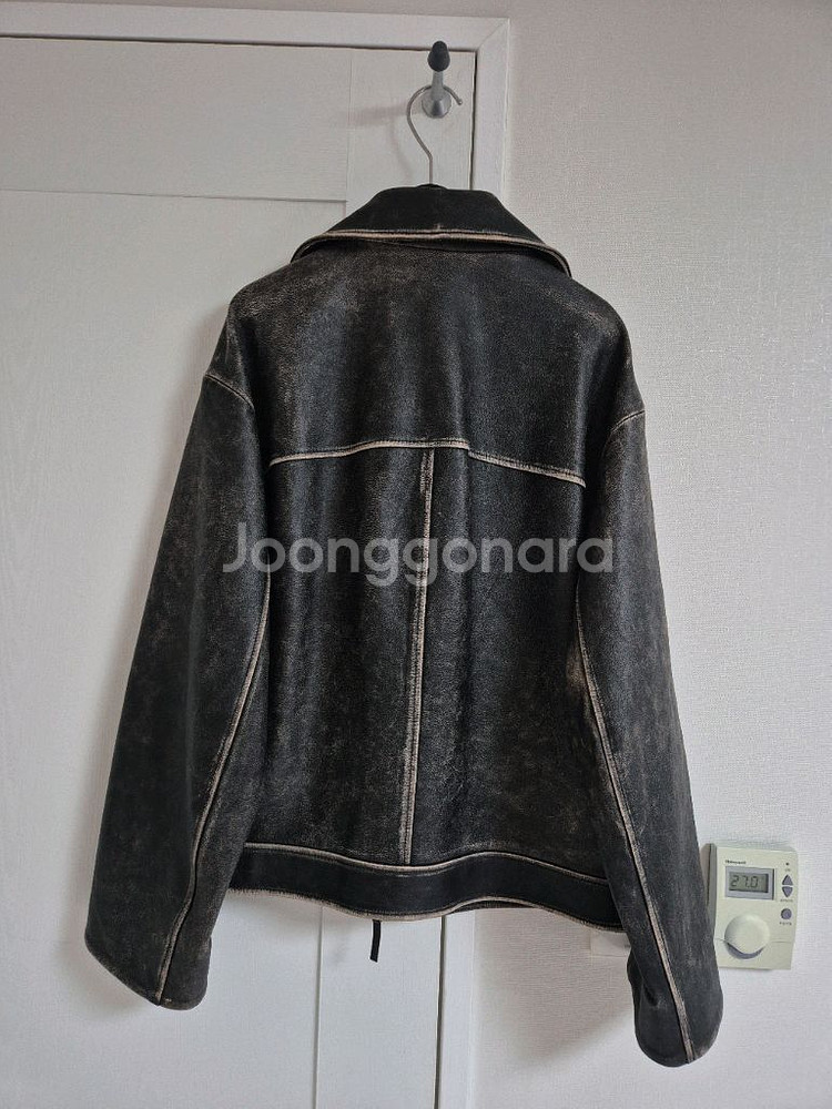 [새상품급] 한섬 타임 양가죽 자켓 66사이즈--2