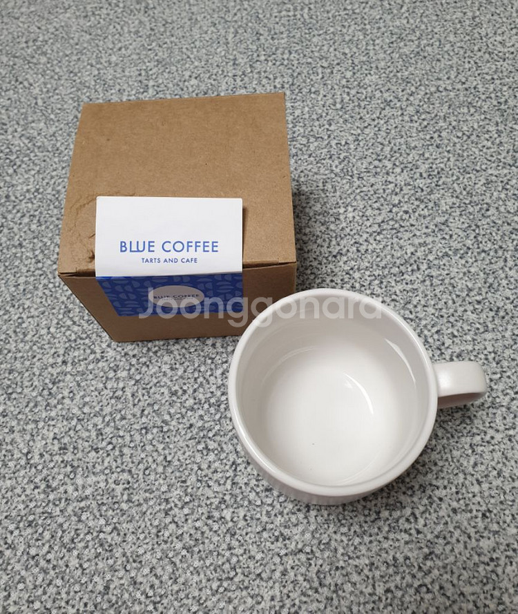 (새상품) 블루 커피 컵--1