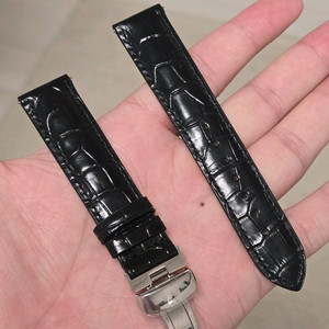 티쏘 정품 르로클 19mm 검정 가죽 스트랩