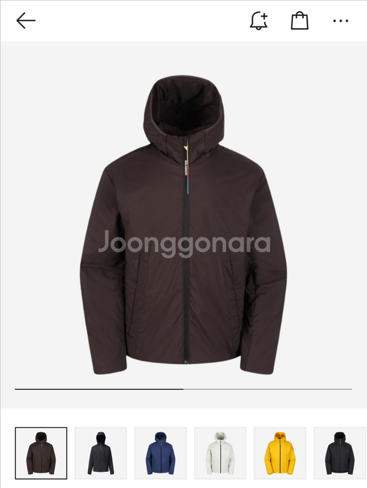 살로몬 모디세이 경량패딩 버건디(초콜릿) XL--0