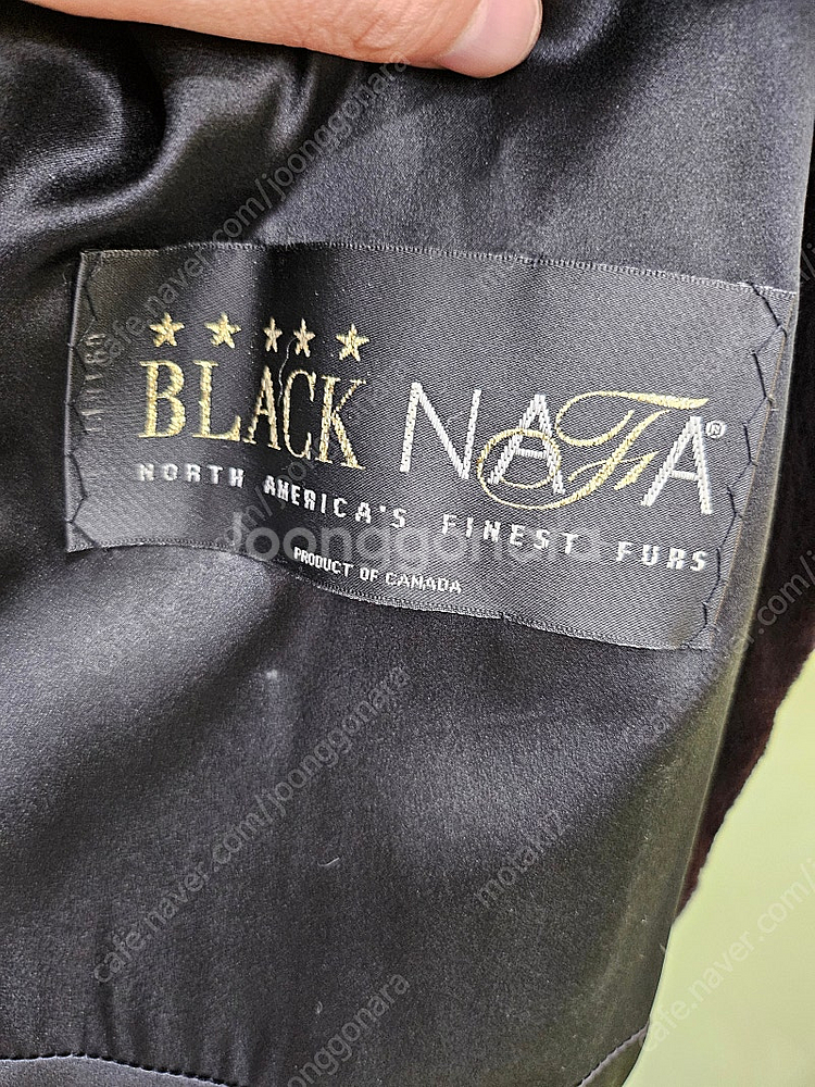 우단 블랙그라마 쉬어드 밍크코트--4