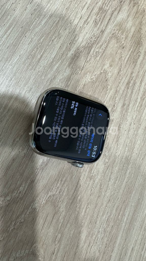 애플워치8 45mm 스테인리스 실버 셀룰러 밀레니즈루프--9