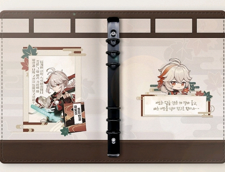 원신pc라운지 카즈하 포토카드 바인더북 미개봉--2