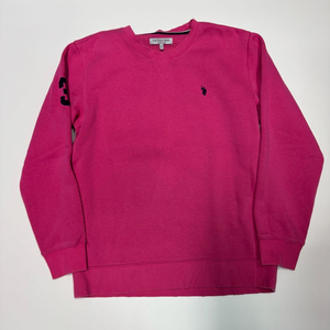 US 폴로 블랙 포니 핑크 스웻 맨투맨