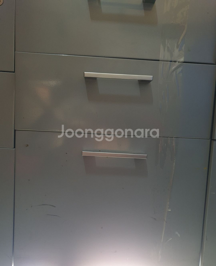 허먼밀러 POSH 3단 철제 서랍장 (회색)--3