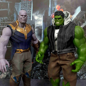 핫토이 인워 타노스+헐크 커스텀 12인치 피규어