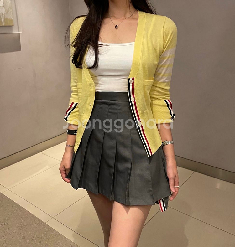 톰 브라운 플리츠 스커트 & 가디건--0