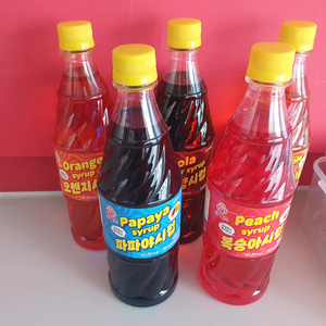 오뚜기 슬러시 슬러쉬 시럽 (파파야/콜라/복숭아/파인애