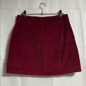 디프니 Deepny 버건디 코듀로이 미니스커트 M