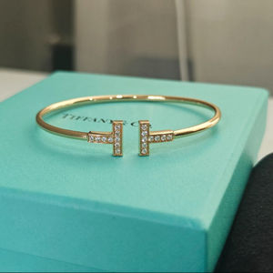티파니 앤코 T와이어 다이아 팔찌 로골 m
