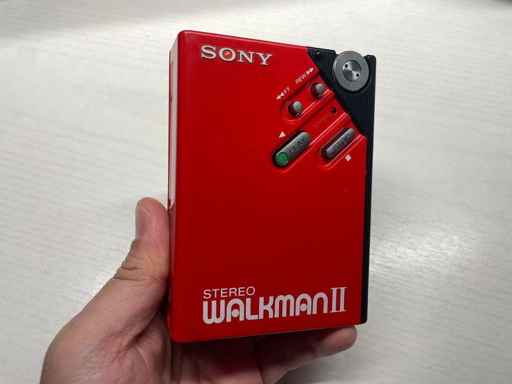 Sony Walkman 워크맨 WM-2 레드(정상작동)--8