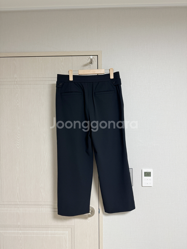 [82] 시스템옴므 와이드 밴딩 팬츠 블랙--1