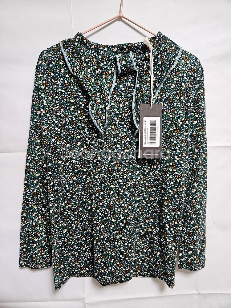 미샤앤퍼프 스카우트 탑 에메랄드 미니 플로랄 6-7--0