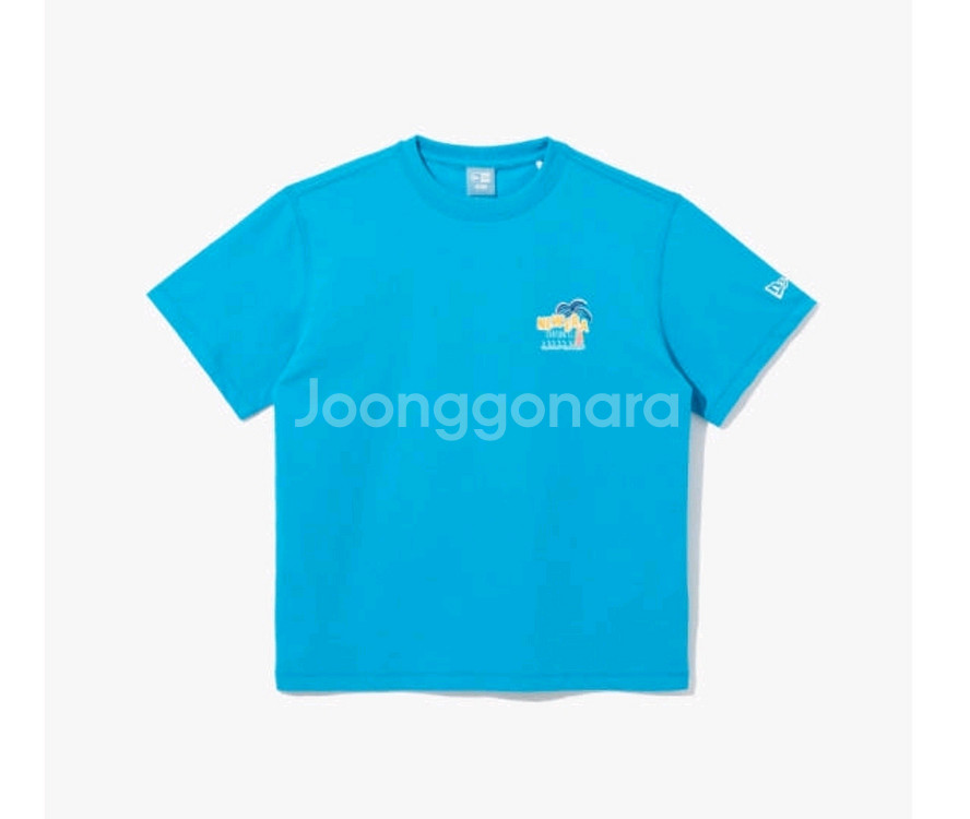 뉴에라키즈 팜 트리 티셔츠 블루 140 새상품!--4