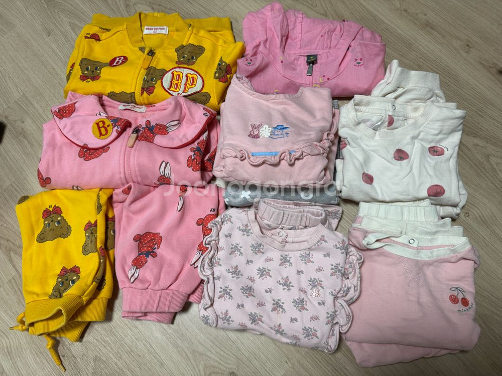 베베드피노, 밍크뮤 상하복 90-100일괄--0